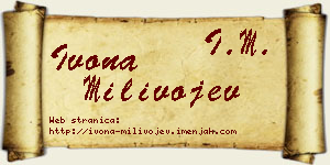 Ivona Milivojev vizit kartica